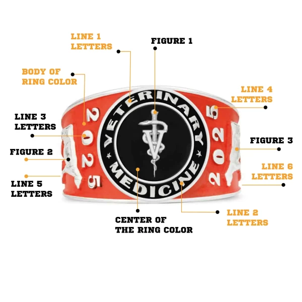 Valor Crest Womens Class Ring